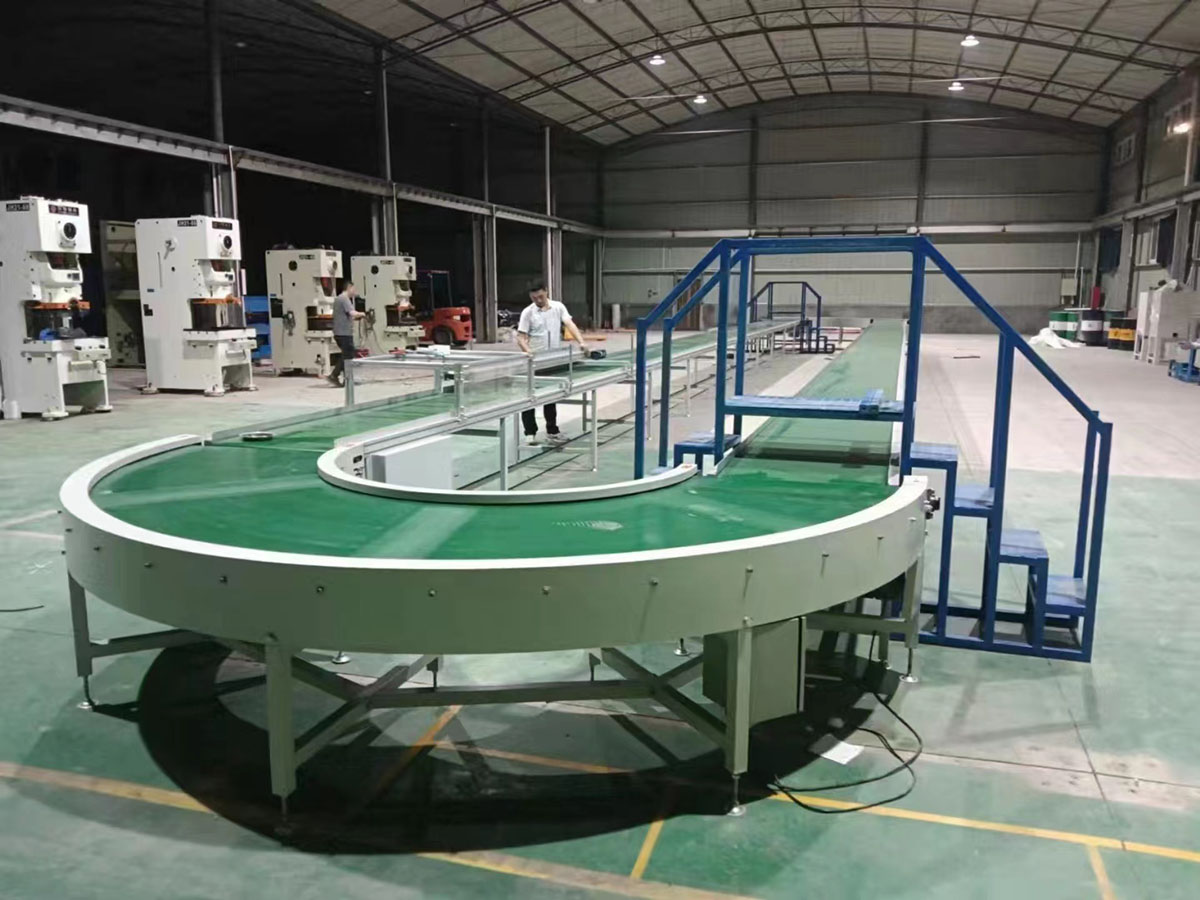 180°轉彎皮帶機U型線