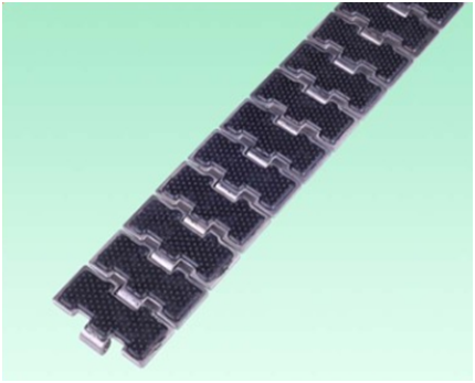 不銹鋼平板鏈附橡膠